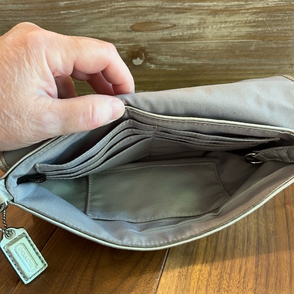 Soft Leather Coach Wristlet - Picture 6 of 13